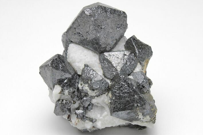 Octahedral Magnetite Crystal Cluster - Russia #209404